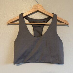 Zella Gray Longline Sports Bra Size Medium
